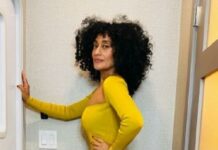 Tracee Ellis Ross (yellow dress) - Instagram