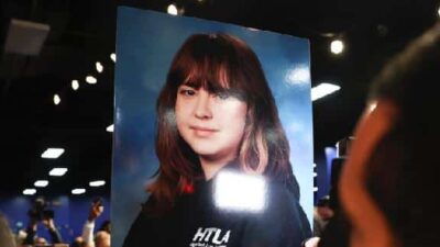 Valentina Orellana-Peralta - pic at funeral - GettyImages