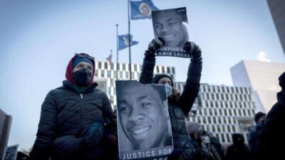 Amir Locke protest (Getty
