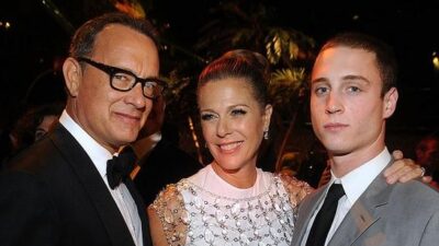 Chet Hanks (with father Tom & mother Rita Wilson) - Getty