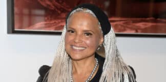 Victoria Rowell with grey/white braids
