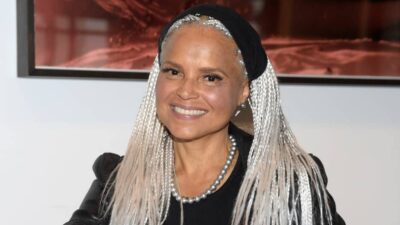 Victoria Rowell with grey/white braids
