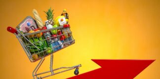 Inflation (shopping cart & groceries) - GettyImages