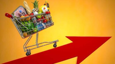 Inflation (shopping cart & groceries) - GettyImages