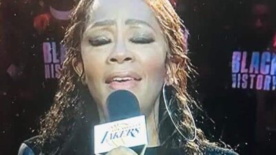 Jody Watley - (Nat'l Anthem - Lakers Game)