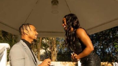 Jonathan Owens & Siimone Biles (proposing) - Instagram