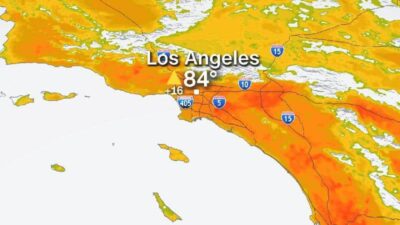 LA Heat wave map