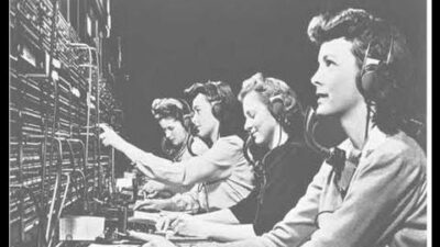 Phone Operators (B&W - YouTube screenshot)