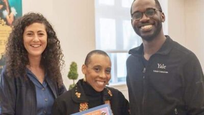 The 'Snowy Day' Team - Stage director Omer Ben Seadia, librettist Andrea Davis Pinkney, and composer Joel Thompson