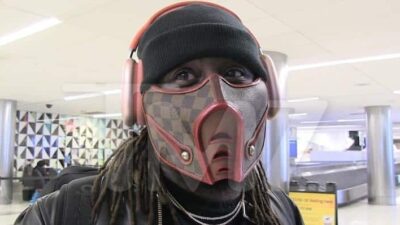 T-Pain (mask) - via TMZ
