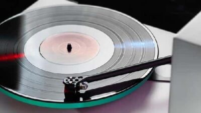 Vinyl record and turntable - GettyImages