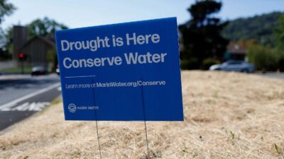 Drought is Here (sign) - Getty