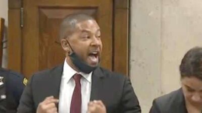 Jussie Smollett courtroom outburst (screenshot)