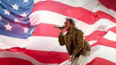 Kendrick Lamar (flag) Alright - Getty