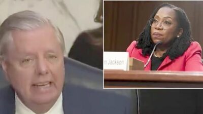 Lindsey Graham (Ketanji Brown Jackson-inset)