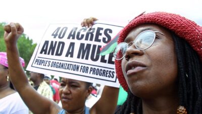 Reparations protest (Getty)