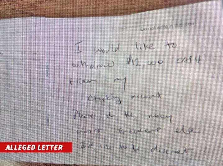 Ryan Coogler - alleged note in bank