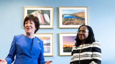 Susan Collins & Ketanji Brown Jackson (Drew Angerer-Getty Images)