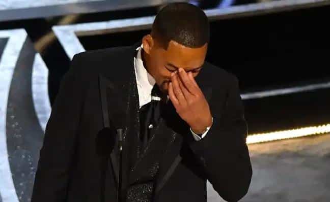 Will Smith (emotional - Oscar night adfter slapping CR) - AFP-Getty