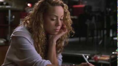 Mariah Carey in a scene from the 2002 film Glitter