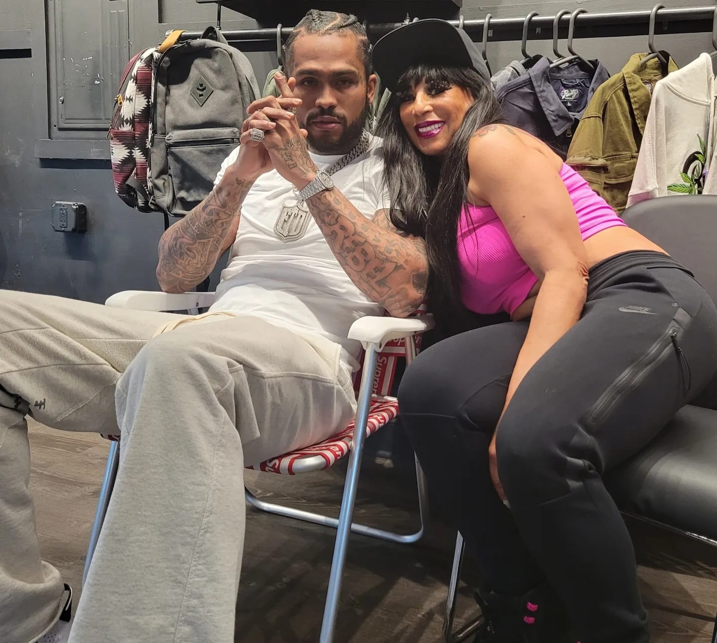 I Heart & EURweb.com's Jazmyn Summers with Dave East (from Instagram)