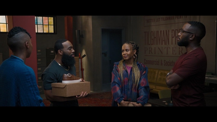 Woke -- “Kill Keef Knight” - Episode 208 -- The gang sets out to kill Keef Knight. Ayana (Sasheer Zamata), Clovis (T. Murph), Hype (Marquita Goings) and Keef Knight (Lamorne Morris), are shown. (Photo by: Hulu)