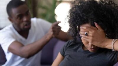 Black Couple (unhappy-arguing) - iStock