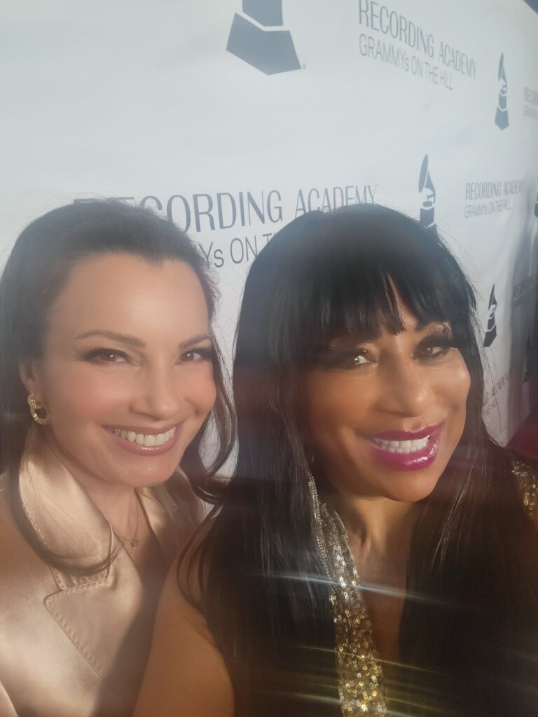 Actor Fran Drescher and Jazmyn Summers at the 2022 Grammys on the Hill (courtesy Summers)