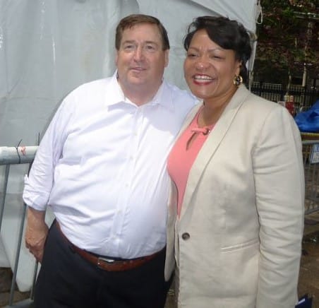 Louisiana Lt. Governor Billy Nungesser and New Orleans Mayor LaToya Cantrell: Photo Credit, Ricky Richardson