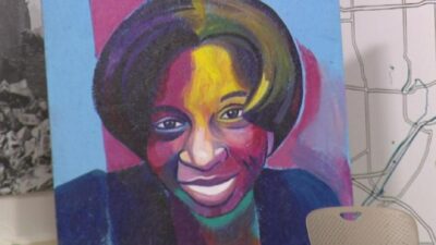 Missing woman mural (WBBM)