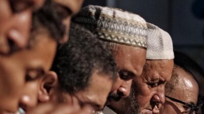 Muslims Praying (Marco Bertorello-AFP-Getty Images)