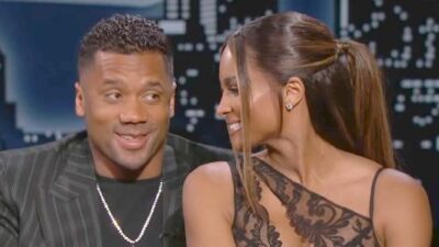 Russell Wilson & Ciara on Jimmy Kimmel Live (YouTube screenshot)