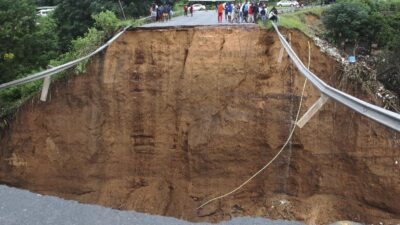 South Africa - Damaged Bridge (AP)