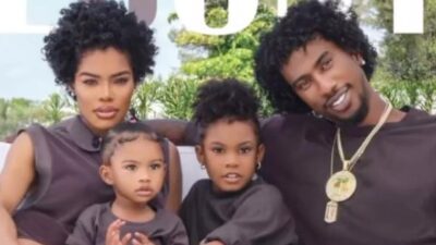 Teyana Taylor and Iman and kids - Ebony cover