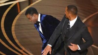 Will Smith slapping Chris Rock - Getty