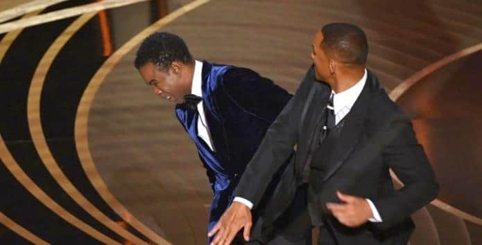 Will Smith slapping Chris Rock - Getty