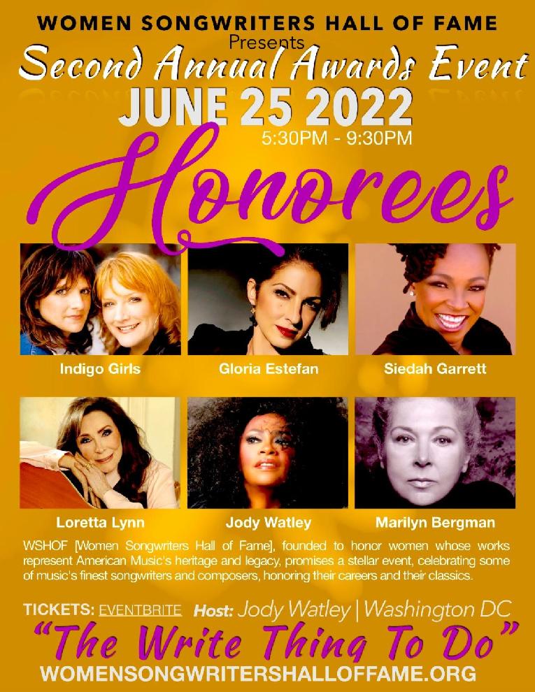 Women Songwriters Hall of Fame - 2022 inductees