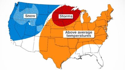 2022 Memorial Day Weekend Weather Map (CNN Weather)