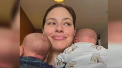Ashley Graham & twins (screenshot-IG)