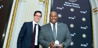 NYSE Group COO Michael Blaugrund with Sheldon Smith, Founder of The Dovetail Project
