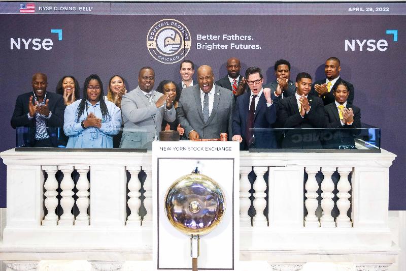Dovetail Project Founder Sheldon Smith rings bell at New York Stock Exchange
