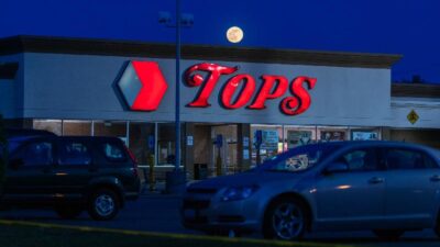 TOPS Supermarket - at night (Matt Burkhartt-The Washington Post-Getty Images )