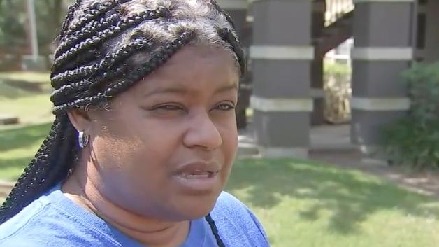 Woman talks to reporter - murder-suicide in Houston - screenshot
