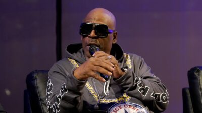 Grandmaster Caz on stage at Times Center