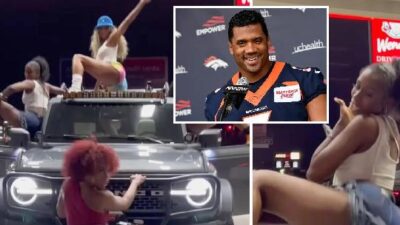 Ciara twerking on Bronco / screenshot