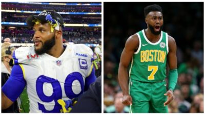 Kanye signs Aaron Donald and Jaylen Brown