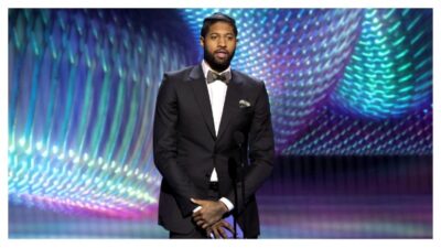 Paul George on stage
