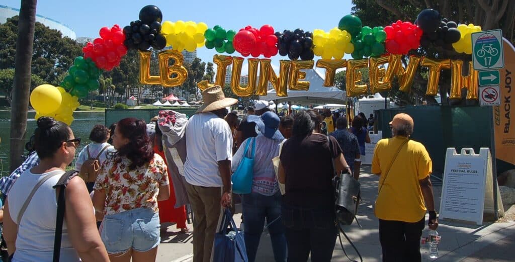 Entrance to Long Beach Juneteenth Celebration: Photo Credit, Ricky Richardson