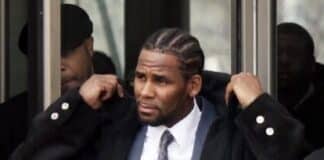 Recording artist R. Kelly leaves Cook County Court after a court hearing in December.