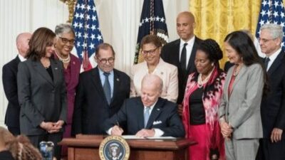 Karen Bass - Joe Biden - Kamala Harris & others